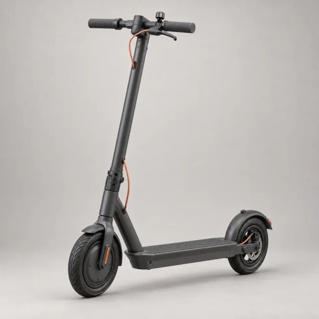 Fictional city commuter electric scooter on a neutral background